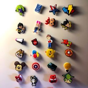 Assorted Crocs Rubber Shoe Charms and Characters